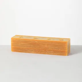 12" Amber Layered Brick Candle