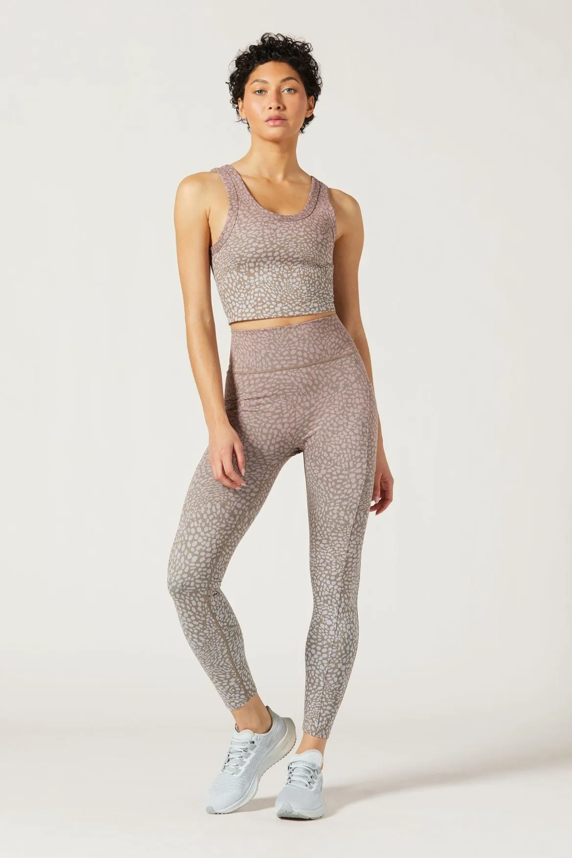 Anna Cropped Tank Celsius Taupe
