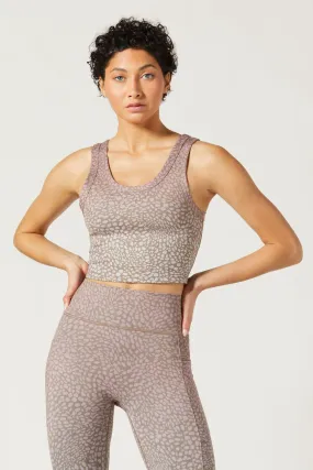 Anna Cropped Tank Celsius Taupe