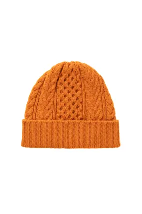 Aran Cable Cashmere Beanie