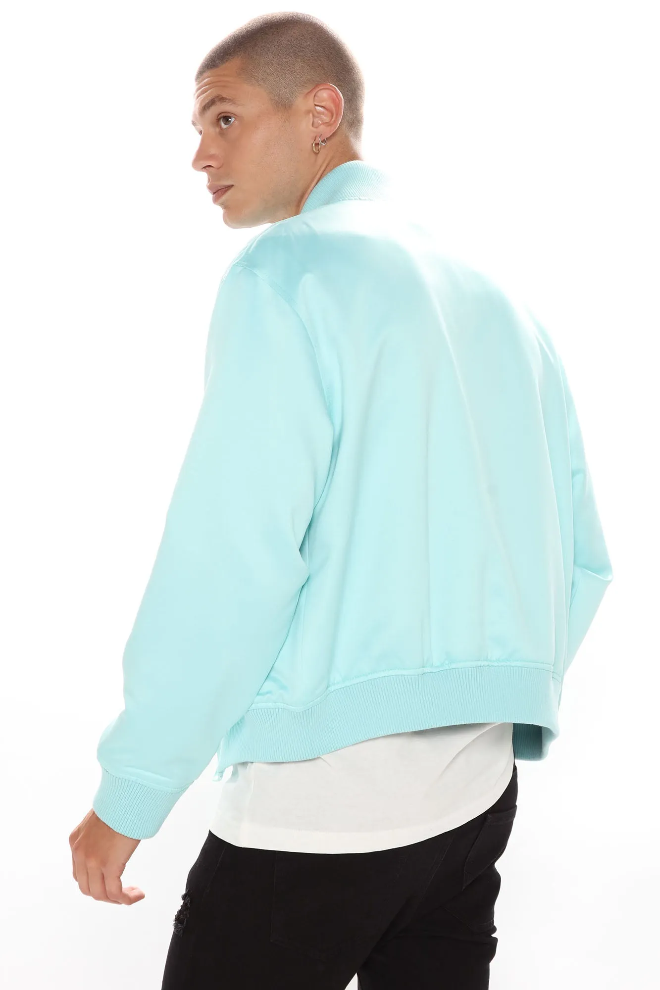 Ashton Essential Bomber Jacket - Blue