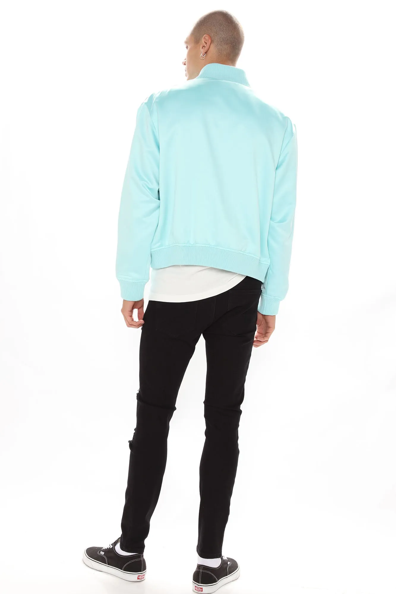 Ashton Essential Bomber Jacket - Blue