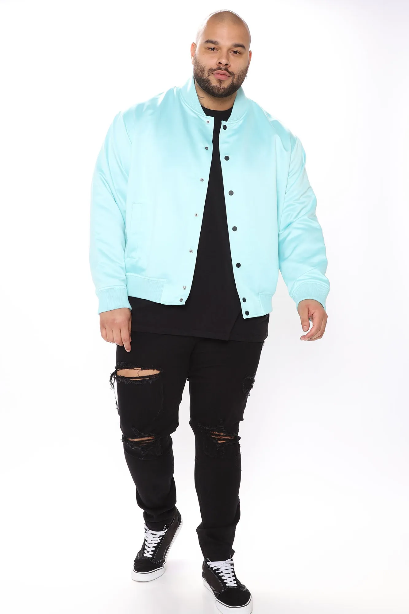 Ashton Essential Bomber Jacket - Blue