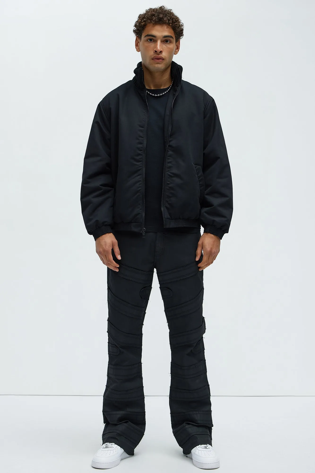 Back To U Bomber Jacket - Black