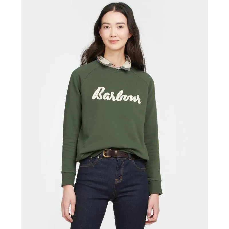 Barbour Otterburn Ladies Sweatshirt - Olive