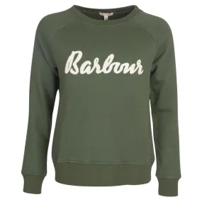 Barbour Otterburn Ladies Sweatshirt - Olive