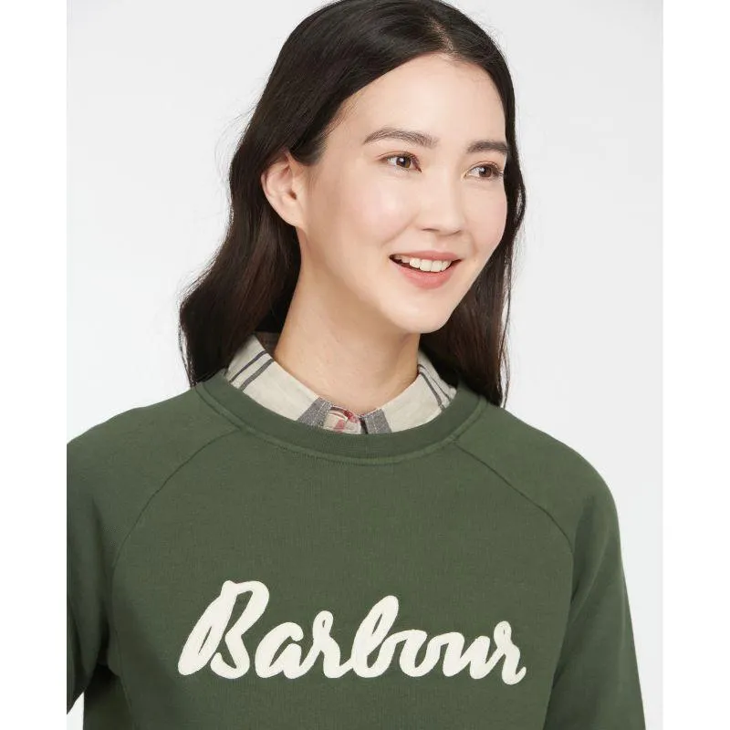 Barbour Otterburn Ladies Sweatshirt - Olive