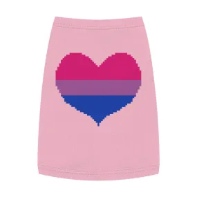 Bisexual Pixel Heart Pet Tank Top