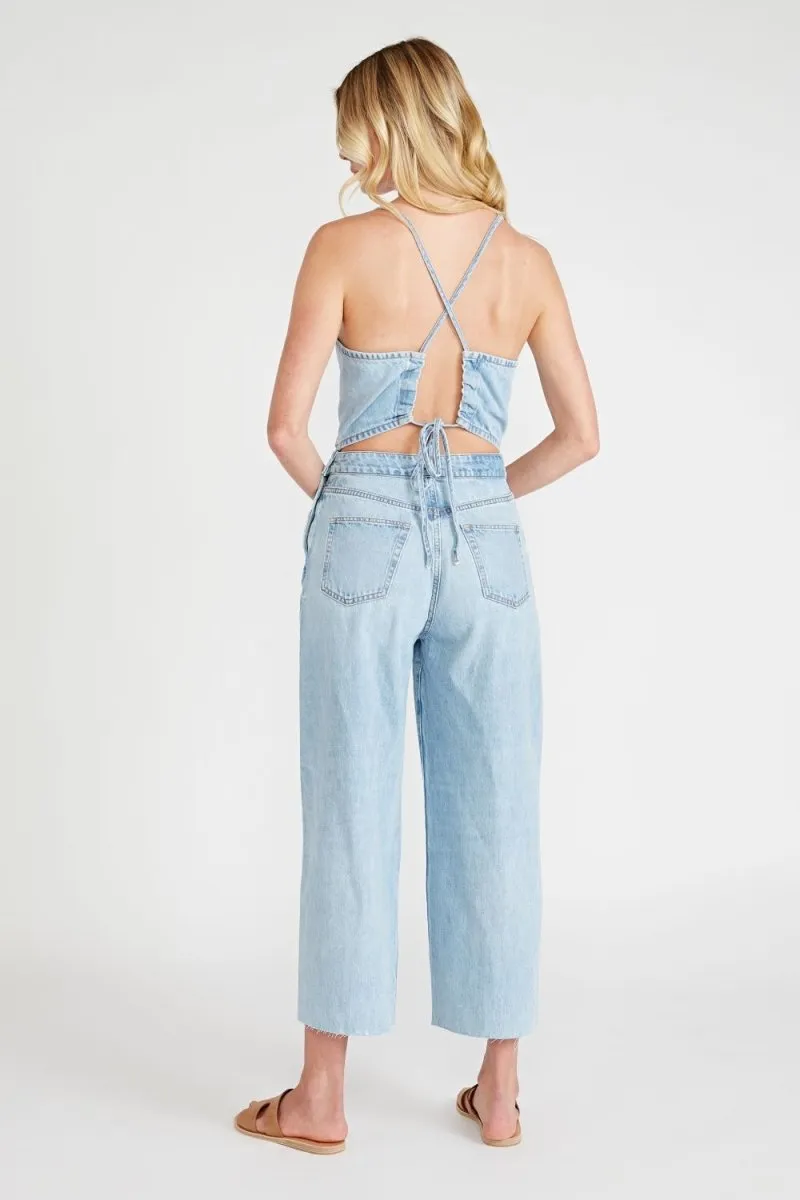 Cami Halter Jumpsuit in Quartz Creek