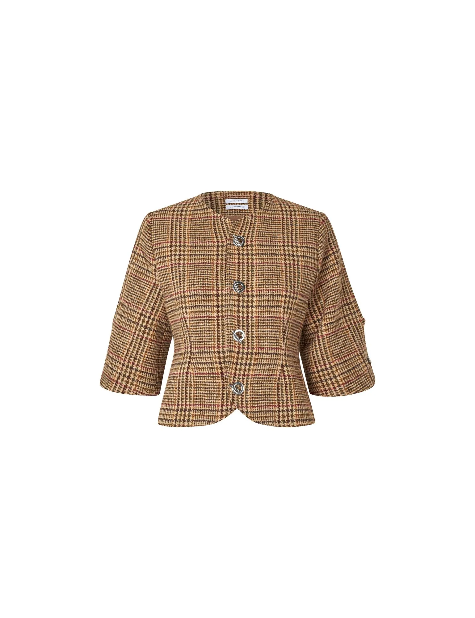 Christie Top — Cafe Latte Plaid