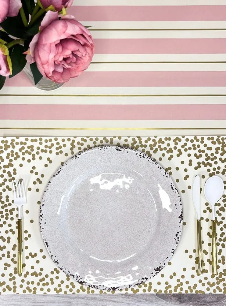 Confetti Dot Placemats - Gold