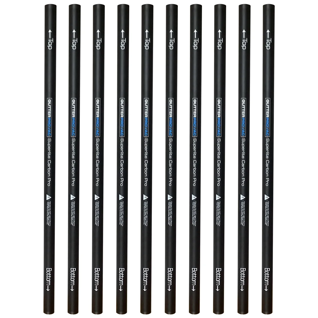 Cyclone Triple 3600 Gutter Vacuum (20gal) with 40 foot Carbon Gutter Poles