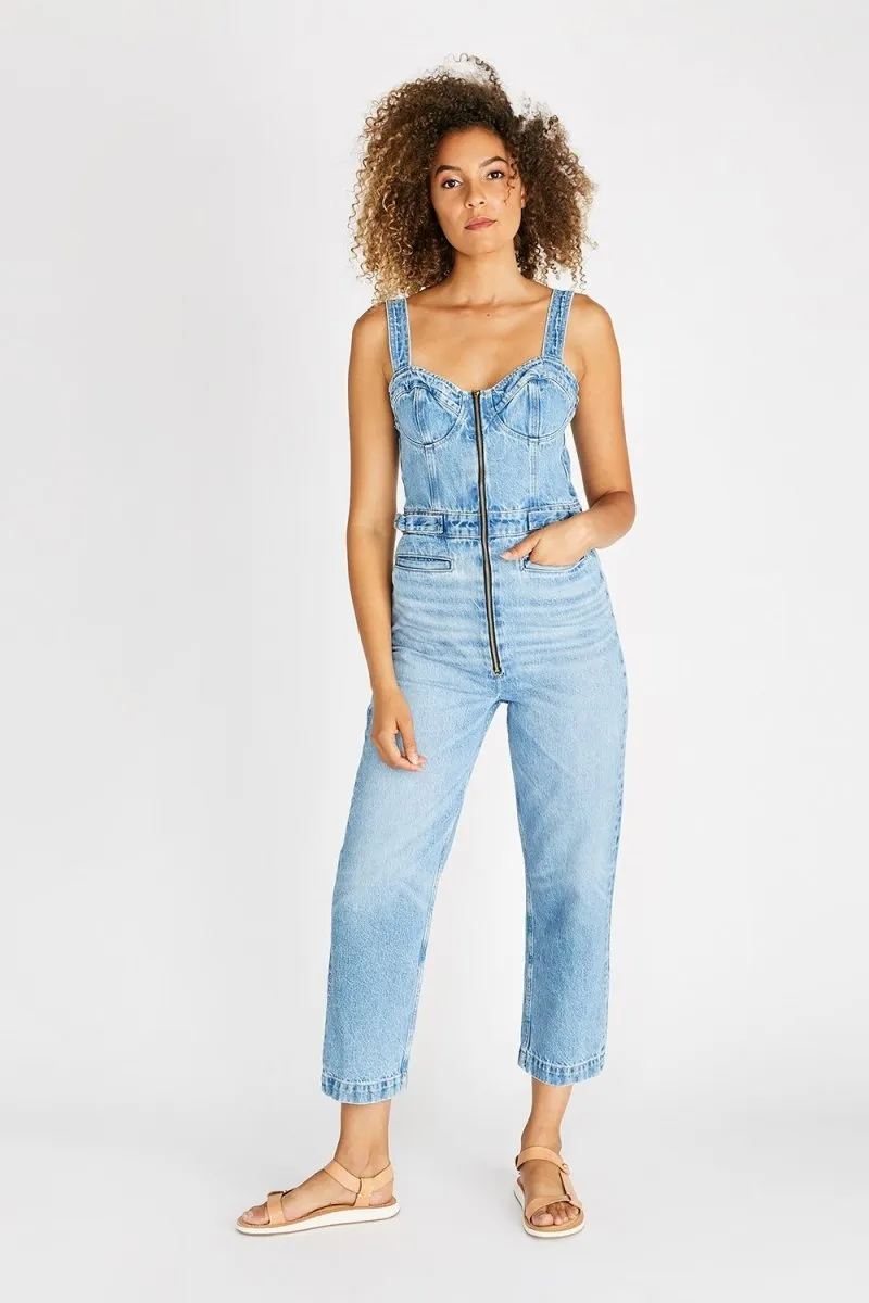 Darla Denim Jumpsuit in Gila River