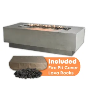 Elementi - Granville Rectangular Concrete Fire Pit Table OFG121