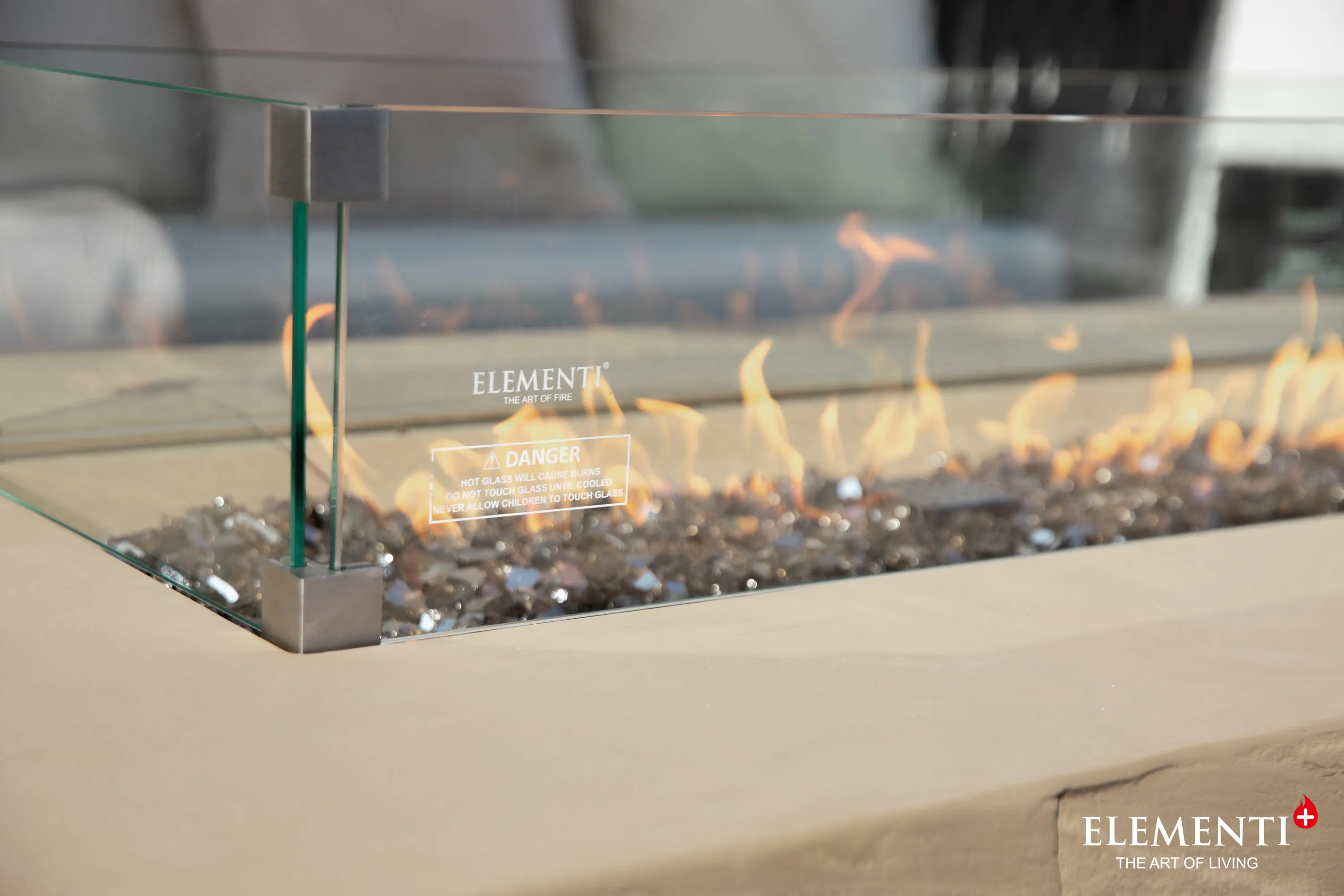 Elementi Plus OFG410SY Colorado Concrete Outdoor Fire Table