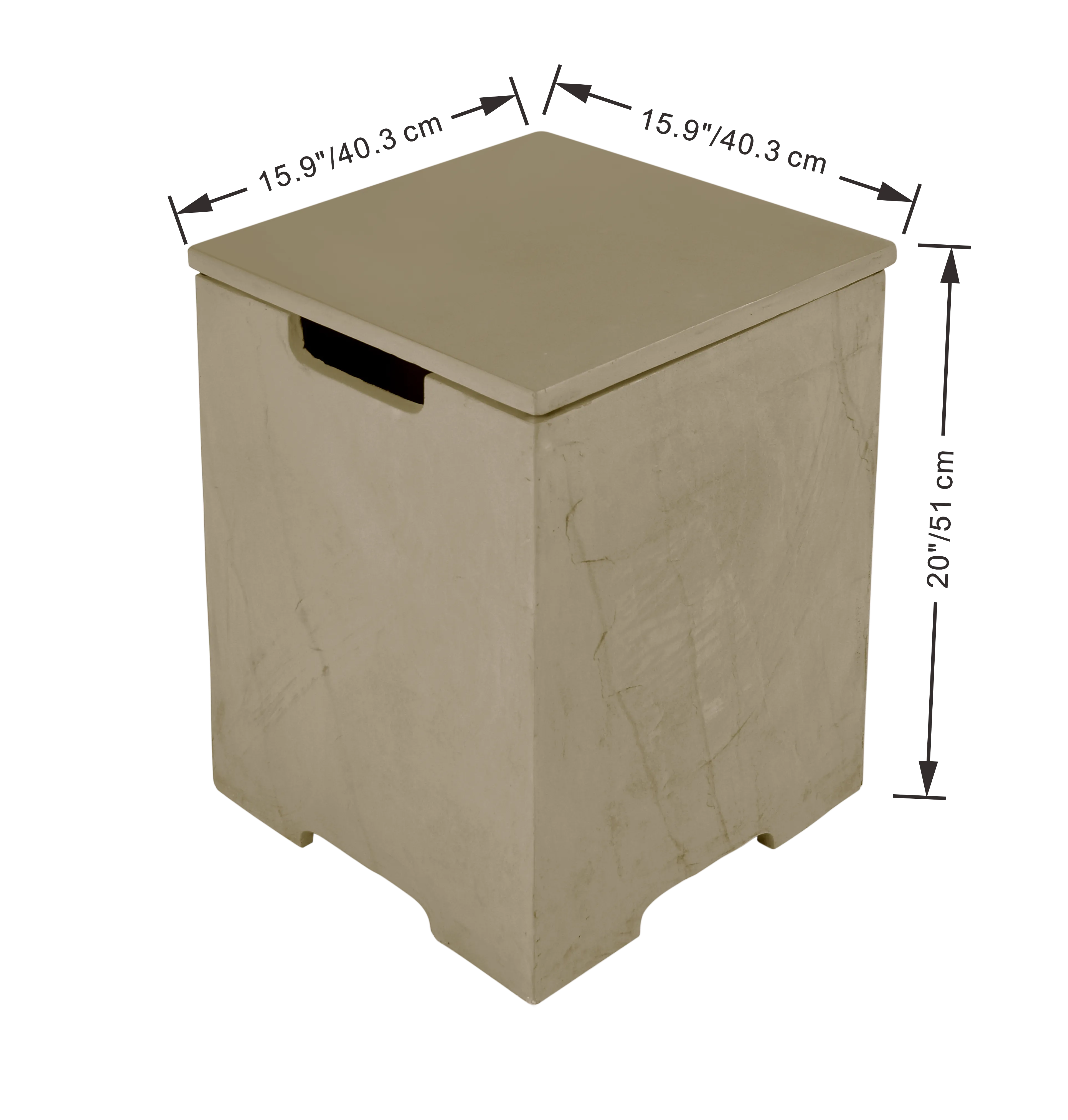 Elementi Plus OFG411SY Uluru Concrete Outdoor Fire Table