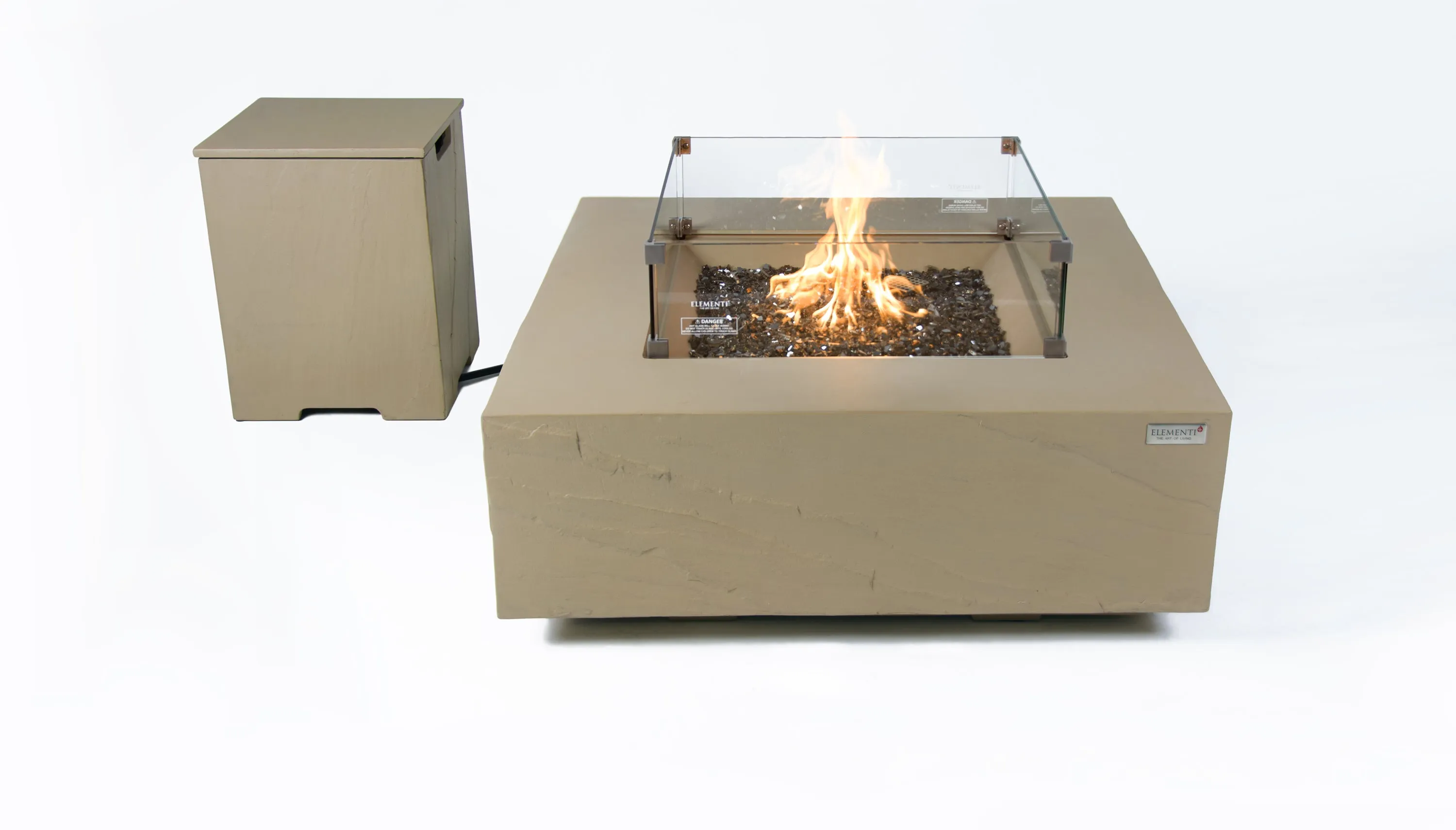 Elementi Plus OFG411SY Uluru Concrete Outdoor Fire Table