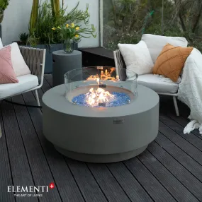 Elementi Plus OFG414LG Colosseo Concrete Outdoor Fire Table