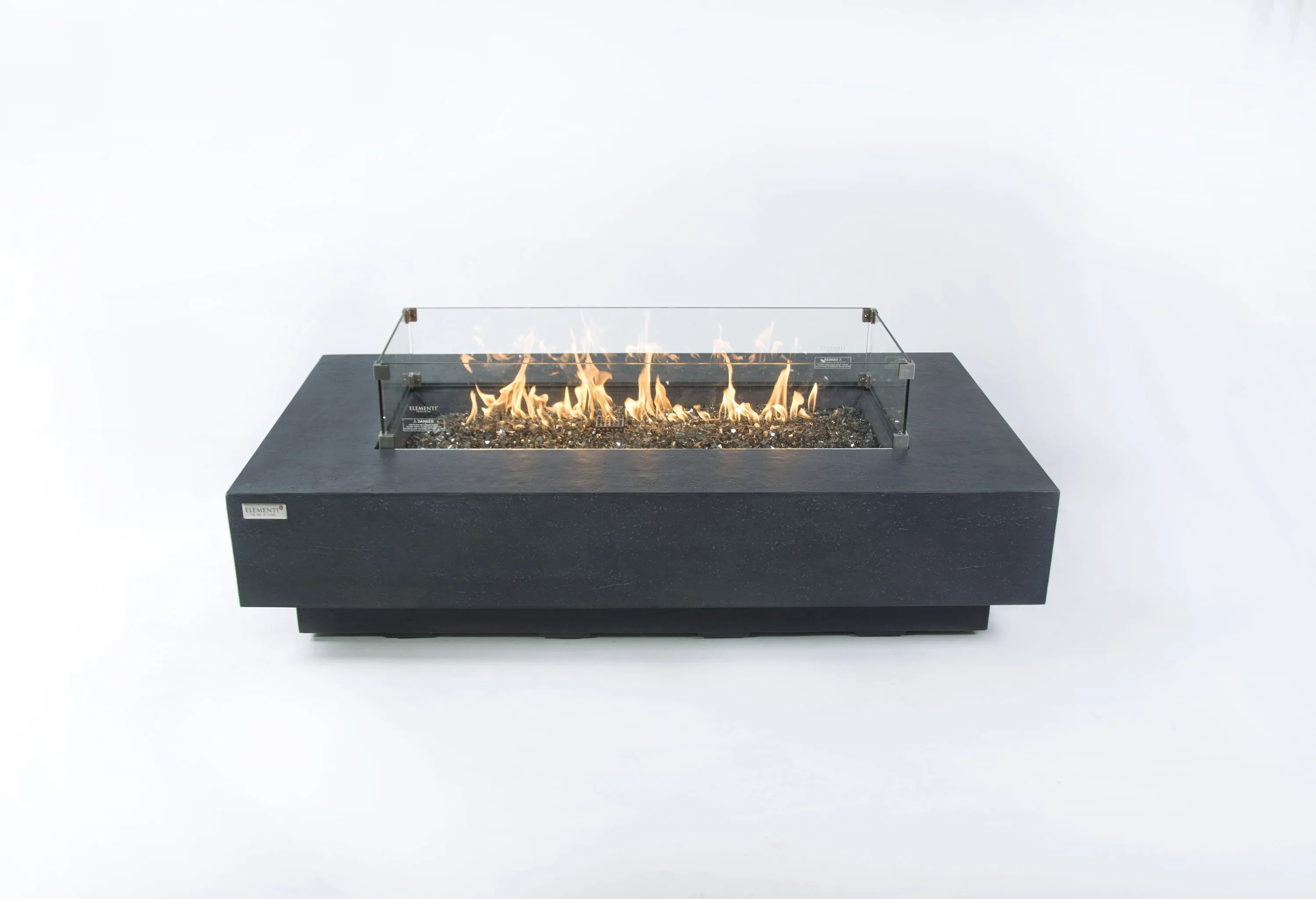 Elementi Plus OFG415DG Positano Concrete Outdoor Fire Table