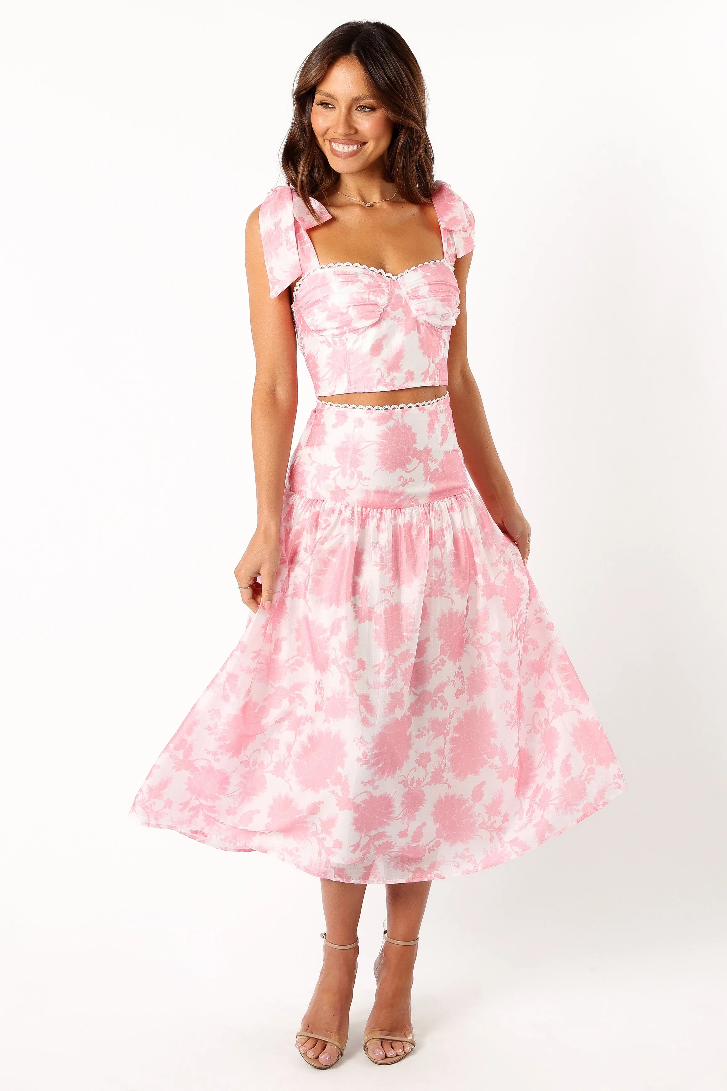 Elle Two Piece Set - Pink Floral