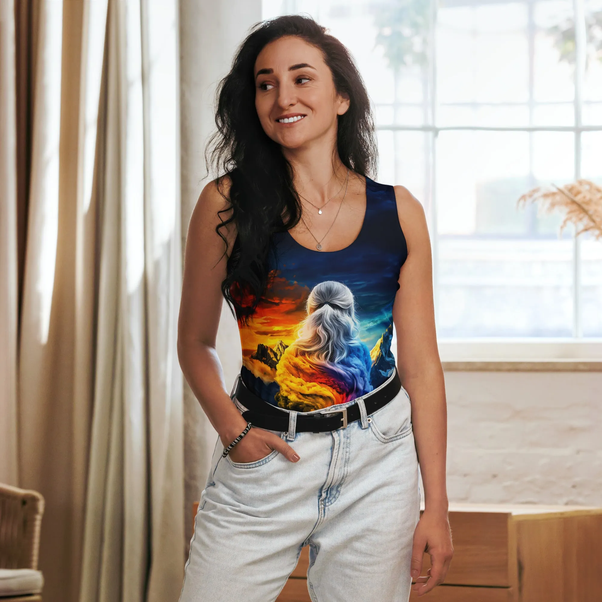 Empowered Renewal Path Sublimation Cut & Sew Tank Top