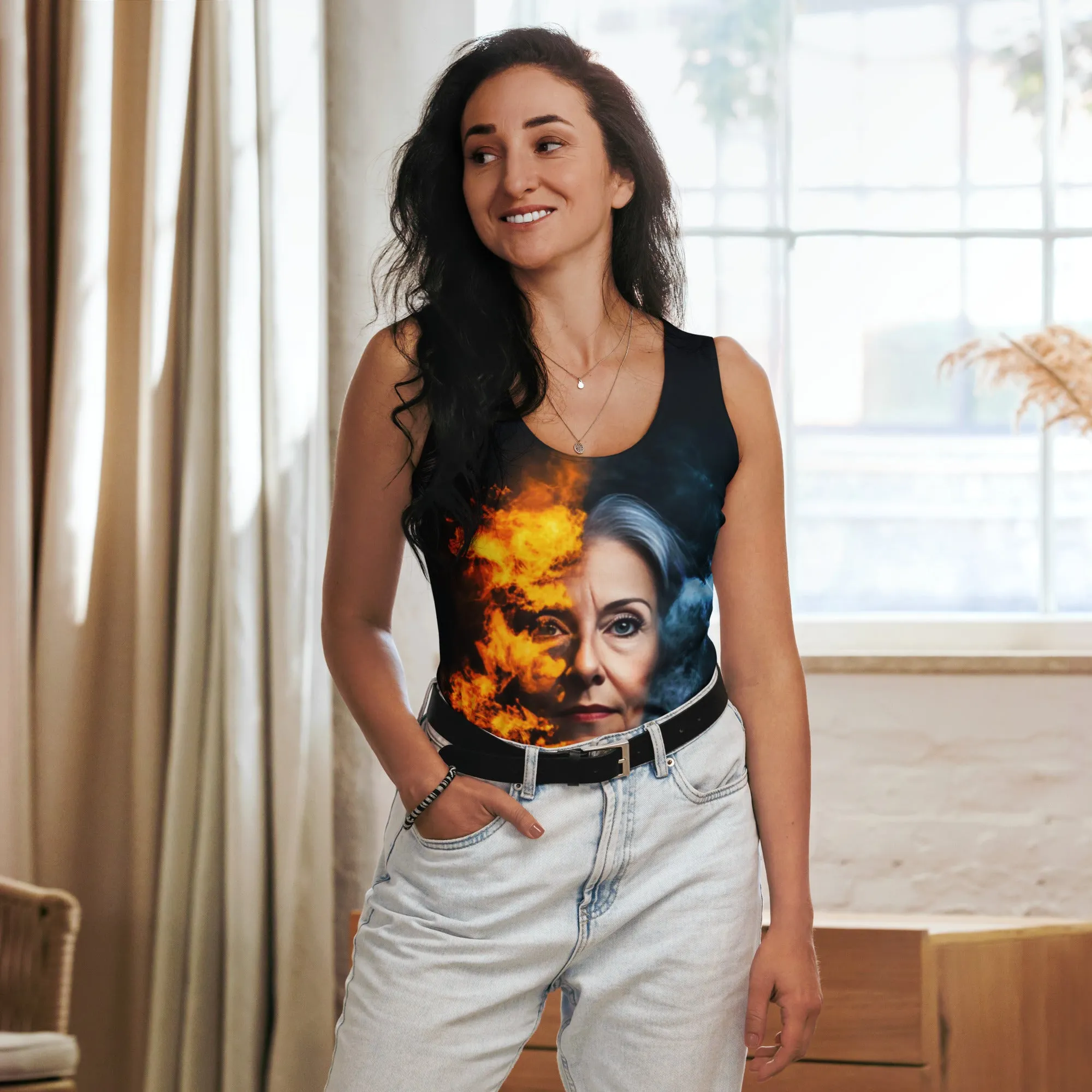 Fiery Beauty Sublimation Cut & Sew Tank Top