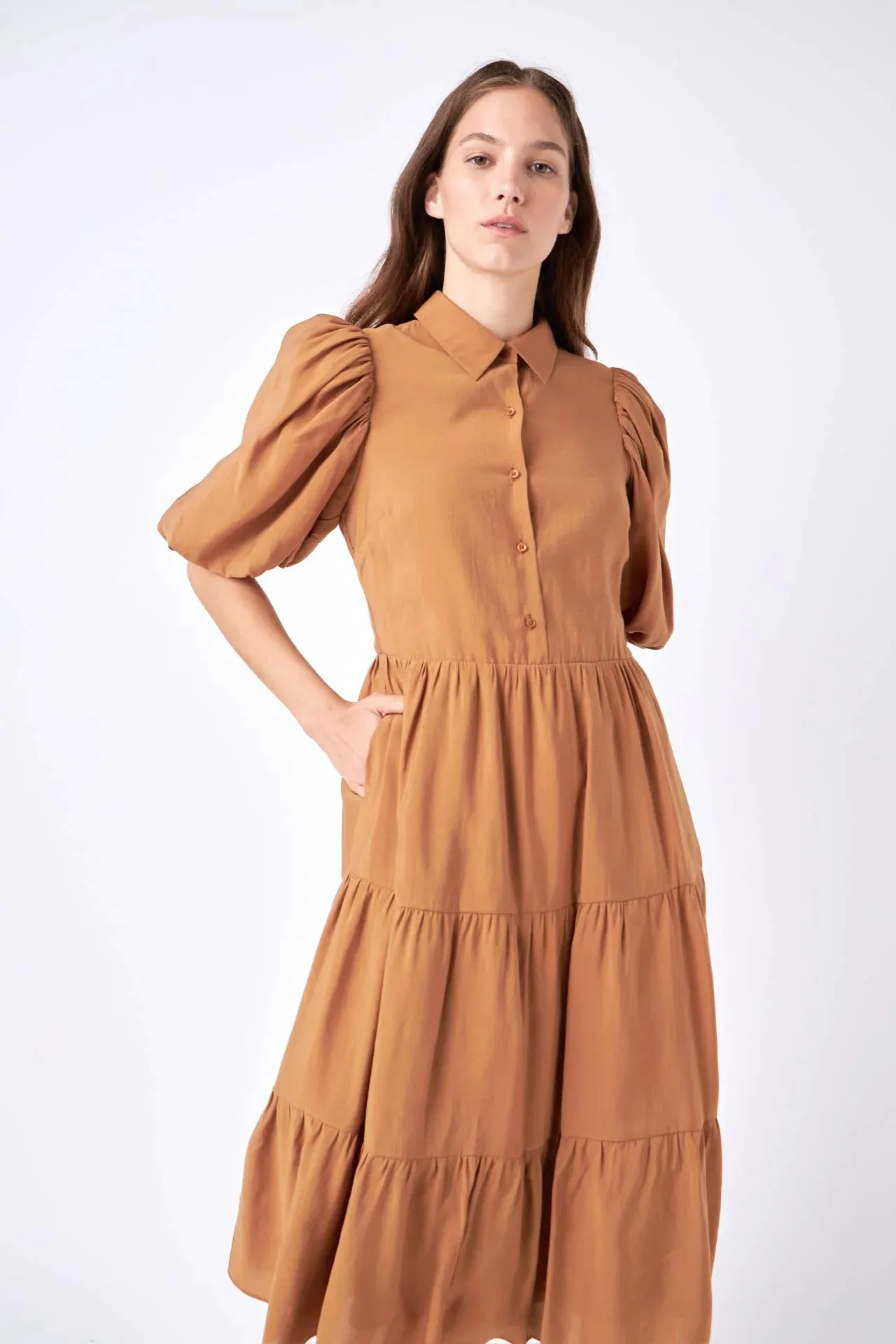 Graham Cracker Midi Dress - FINAL SALE