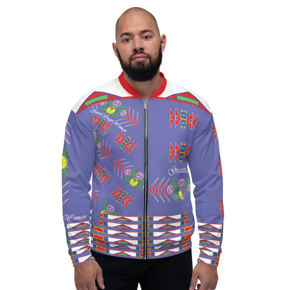 Gratitude Peri Bomber Jacket