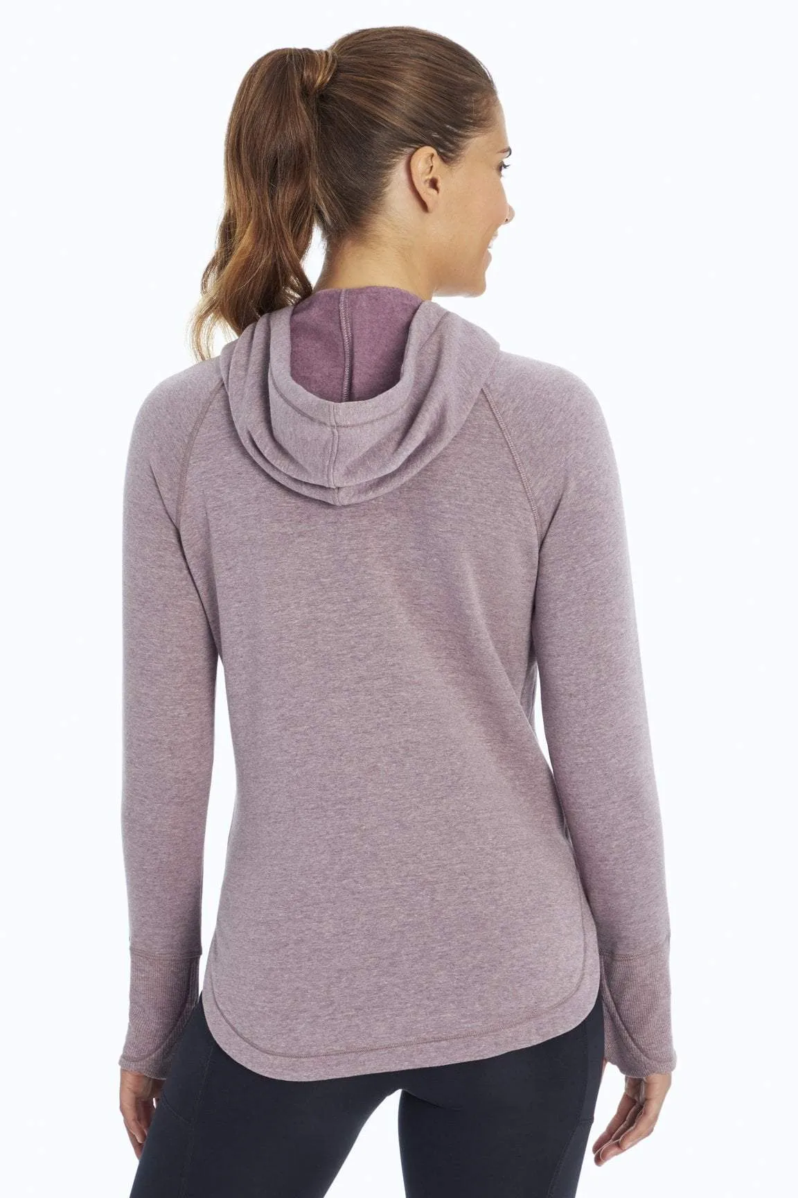 Hattie Hoodie (Heather Black Plum)