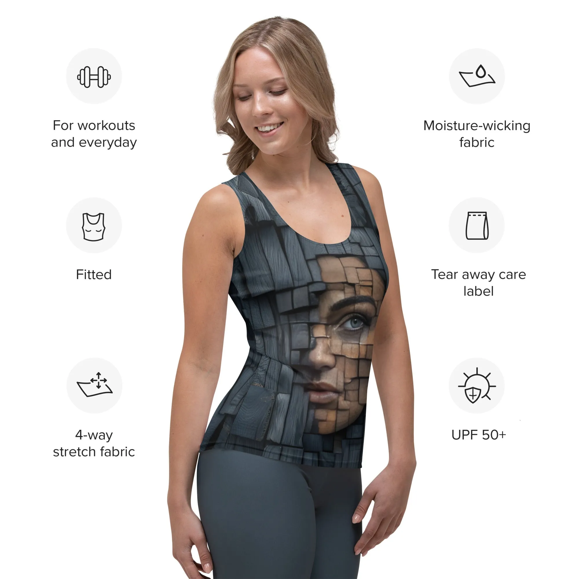 Hidden Strength Sublimation Cut & Sew Tank Top