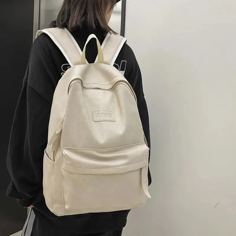 High Quality Women Man Backpack PU Leather Men's Backpacks Girl Luxury Designer Back Pack Laptop Bag Large Capacity Travel Bag