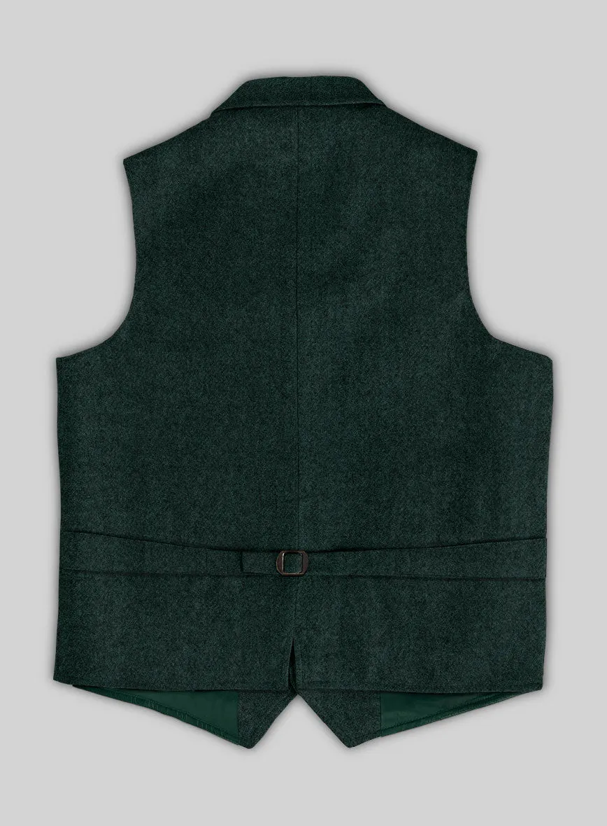 Highlander Melange Green Tweed Hunting Vest