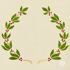 Holiday Garland Christmas Stencil