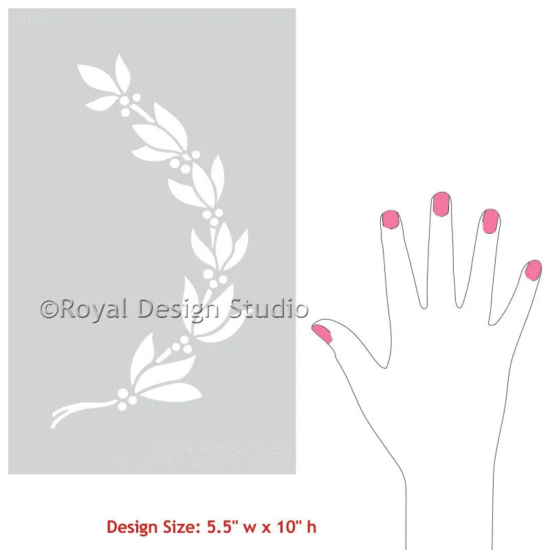 Holiday Garland Christmas Stencil