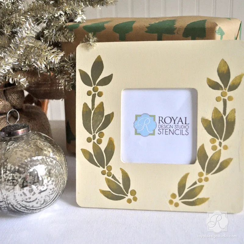 Holiday Garland Christmas Stencil