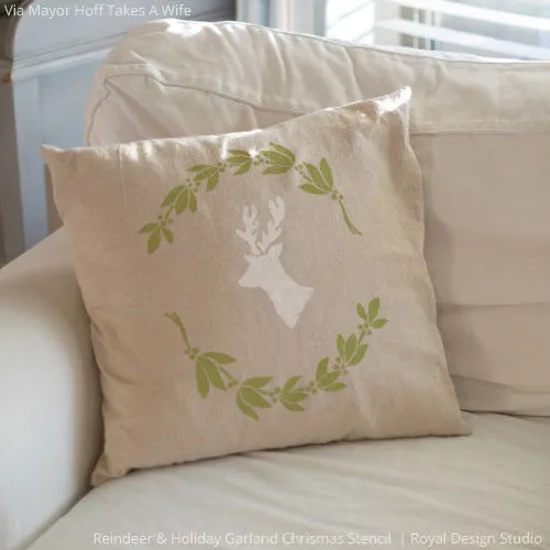 Holiday Garland Christmas Stencil