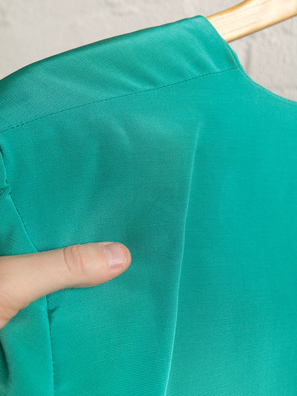 Jasper Conran 1980s teal grosgrain skirt suit - womens 8 6