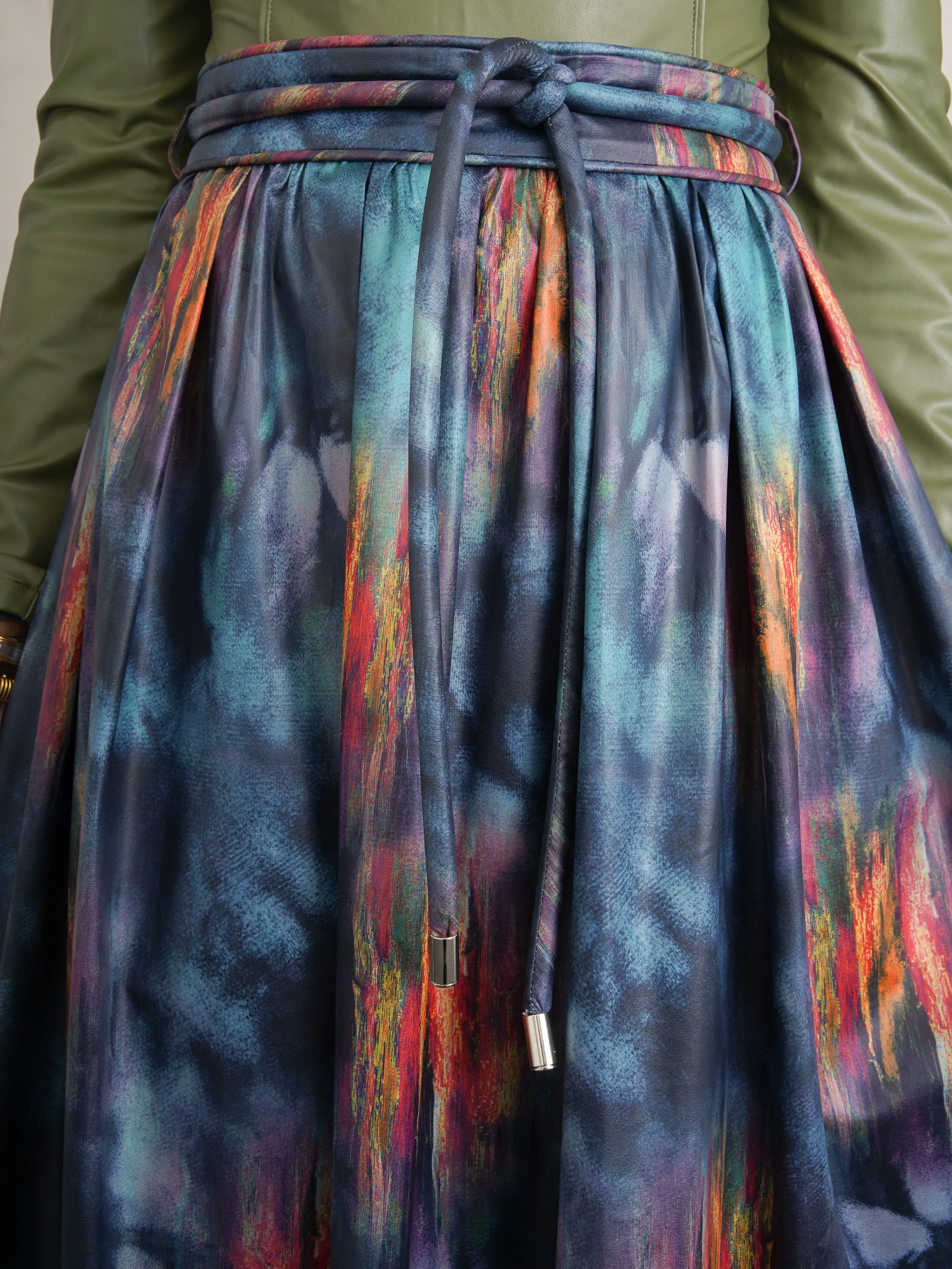 KemKem Abstract Midi Skirt