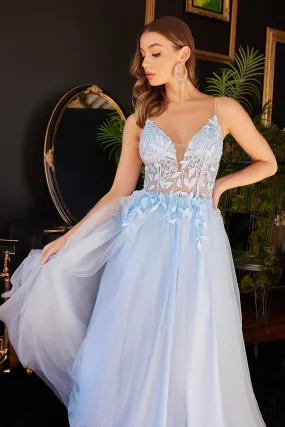 LAYERED TULLE A-LINE DRESS CDCD2214