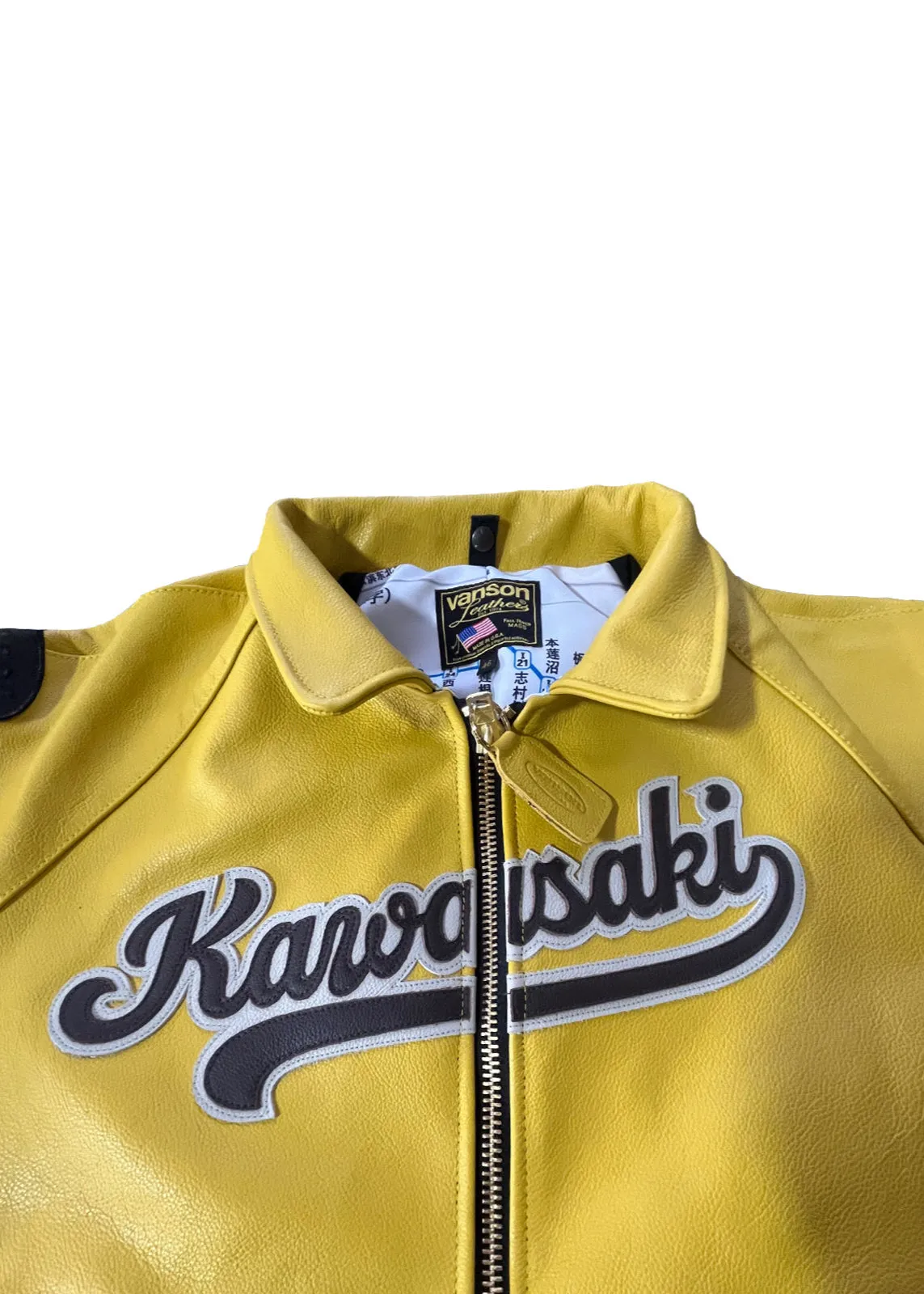 LIMITED VANSON LEATHERS | KAWASAKI BOMBER JACKET | 4-12 WEEKS PRODUCTION