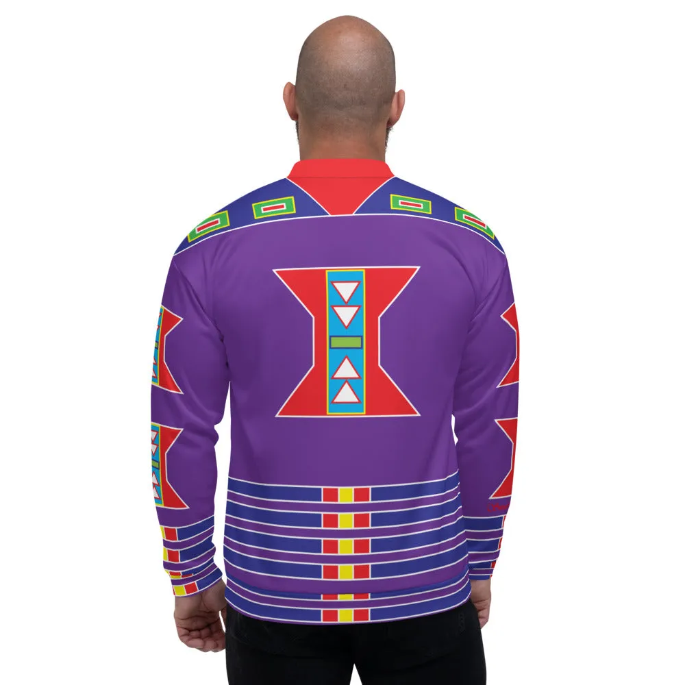 Live Purple Unisex Bomber Jacket