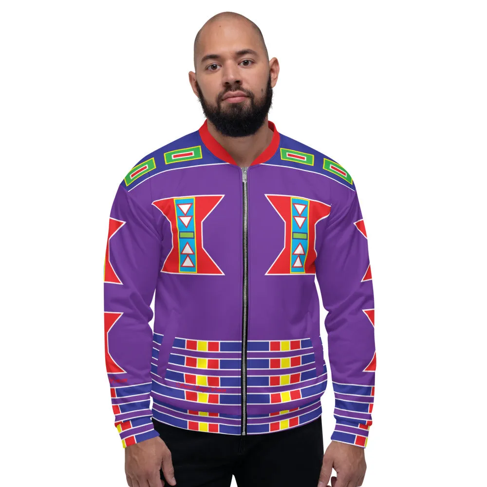 Live Purple Unisex Bomber Jacket