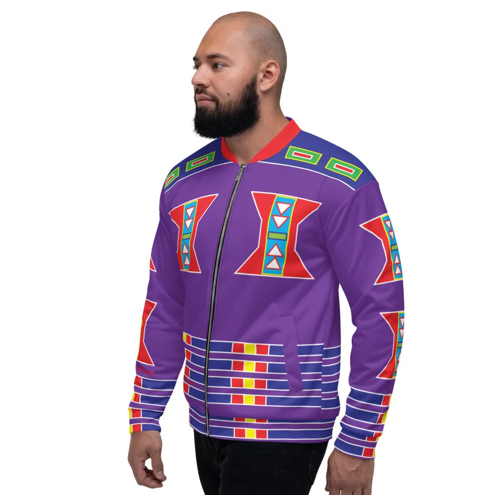 Live Purple Unisex Bomber Jacket