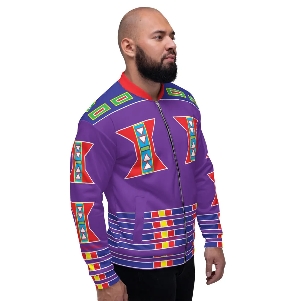 Live Purple Unisex Bomber Jacket