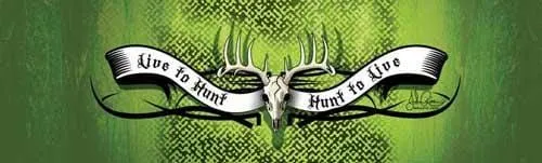Live To Hunt Rear Window Decal