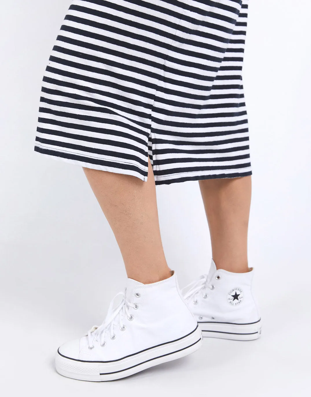 Lyric Tank Dress - Navy/White Stripe