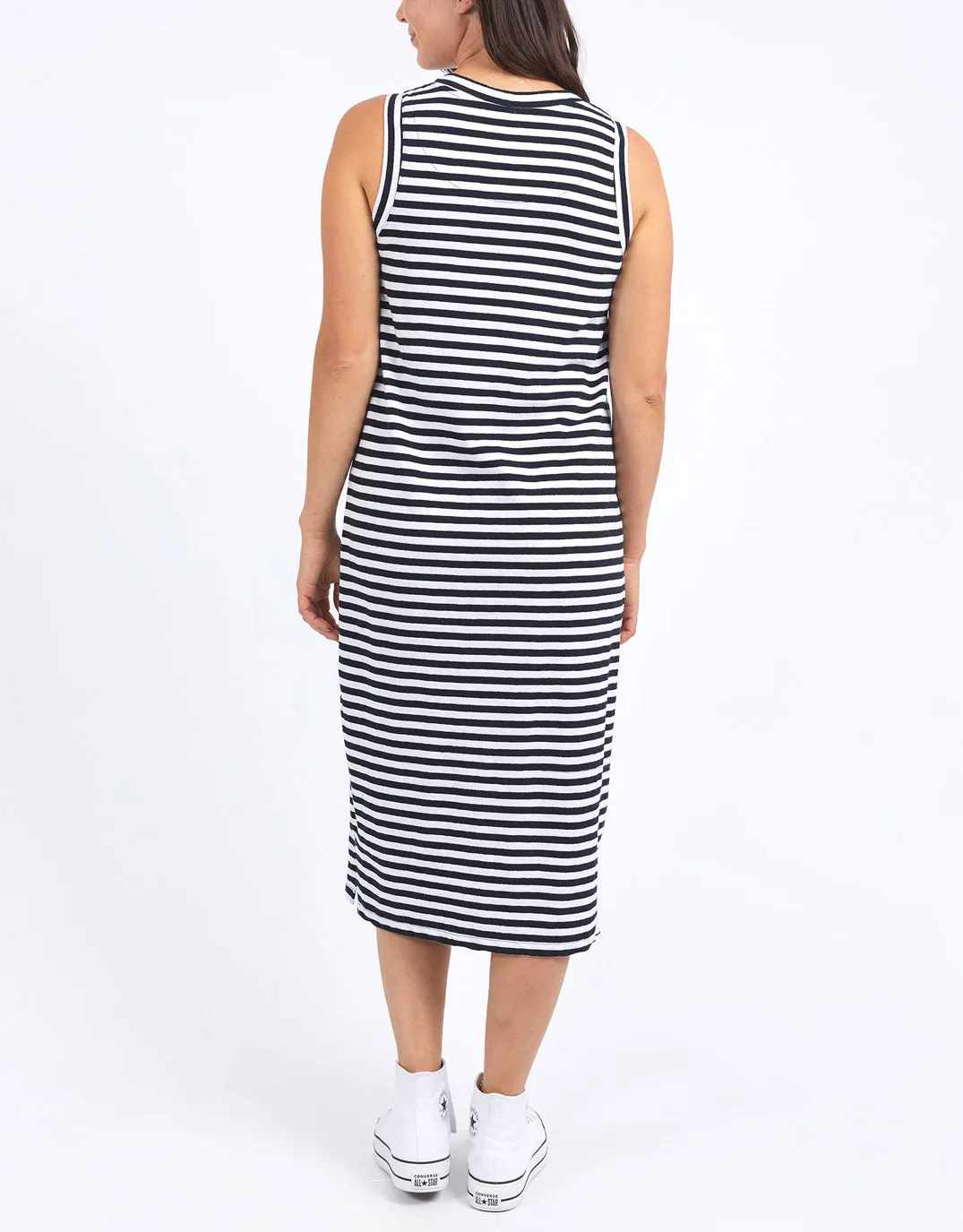 Lyric Tank Dress - Navy/White Stripe