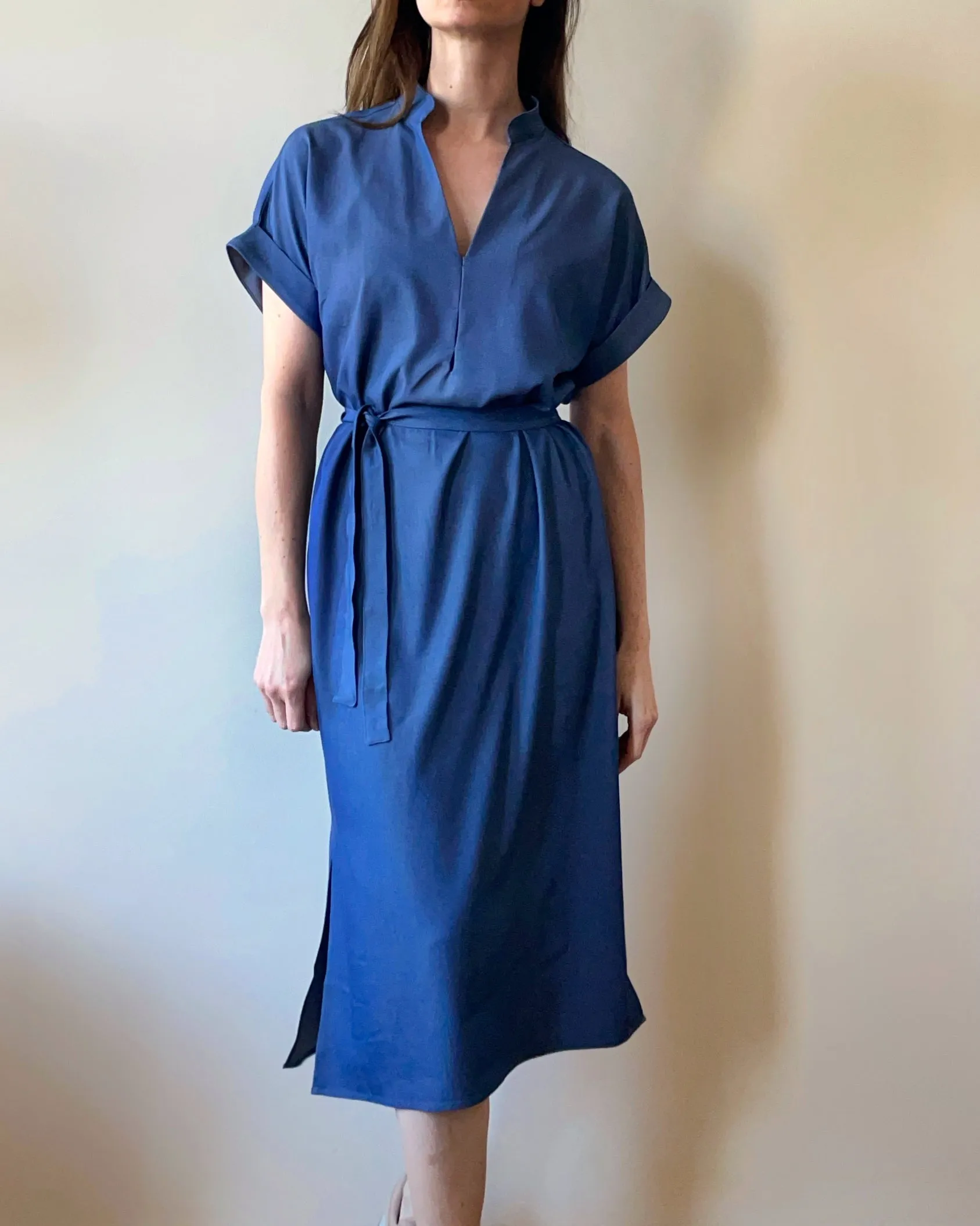 MIDI ASHA DRESS DENIM TENCEL