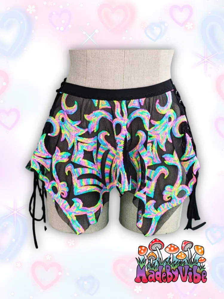 Nostalgic Neon Pixie Skirt - Made to Order