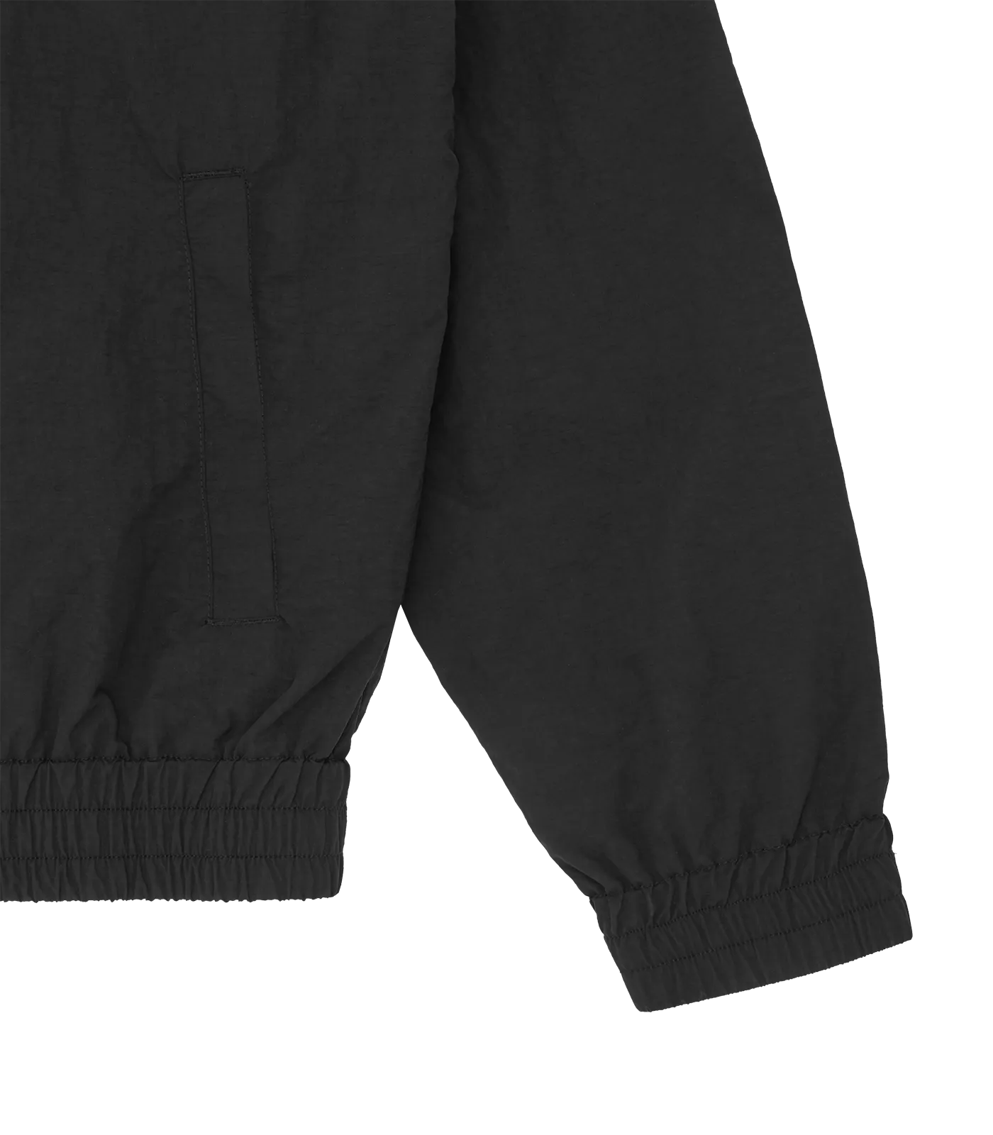NYLON TRACK JACKET - BLACK